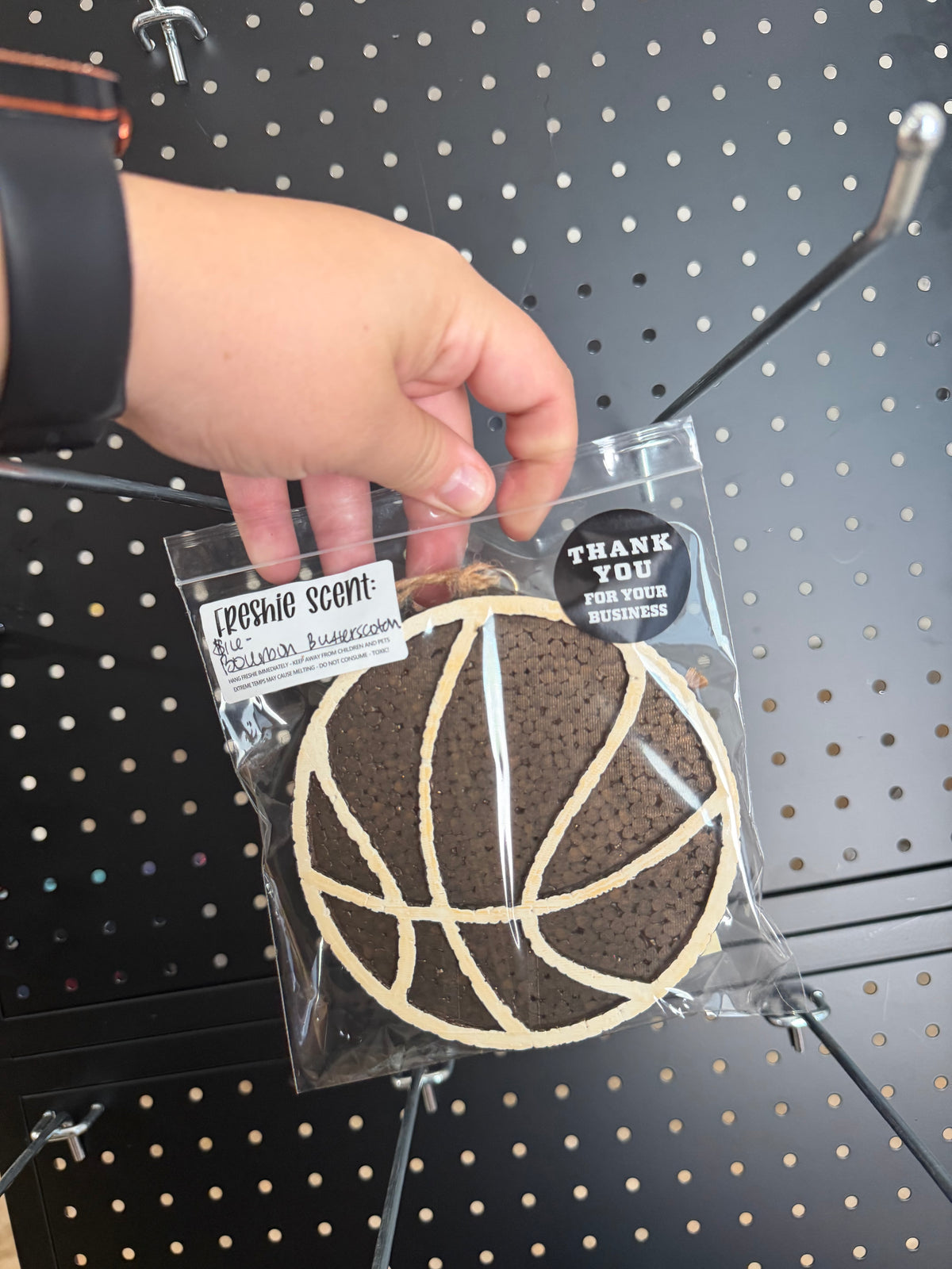 Basketball- scent; bourbon butterscotch