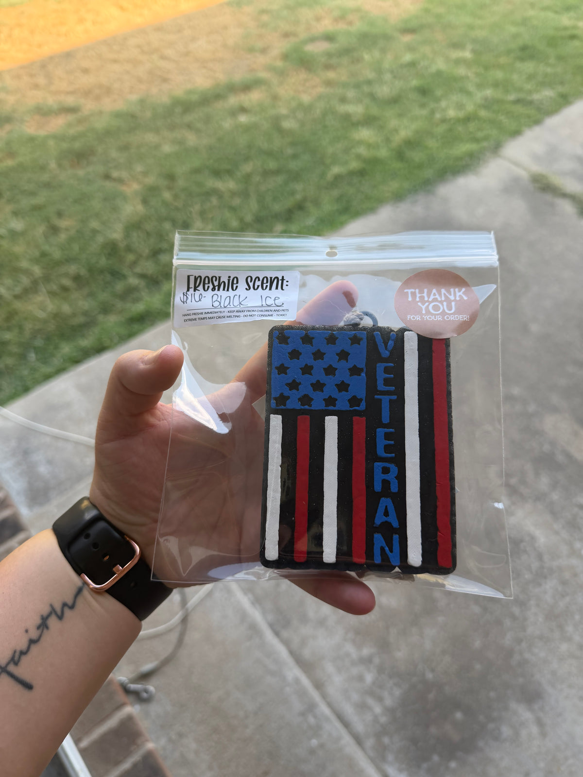 Veteran Flag - Scent : black ice